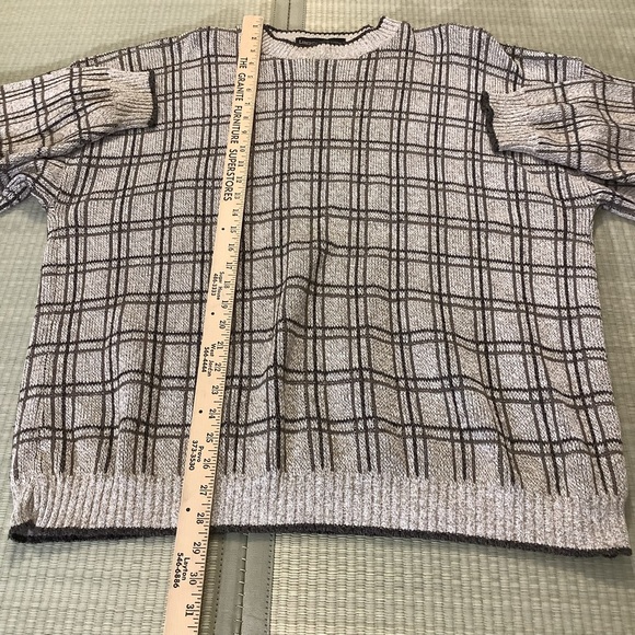 Vintage Liberty Sweater Brown Plaid Men’s XL Made in USA Cotton Blend - Picture 5 of 6